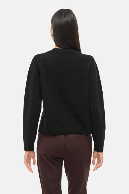 Trui met ronde hals zwart - VILA®