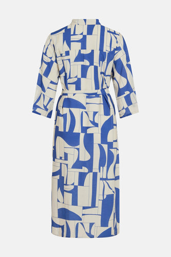 Kleedje met korte mouwen - Blauw