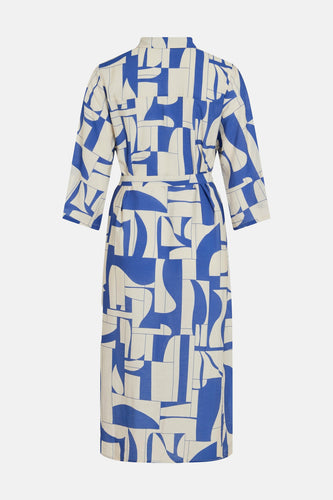 Kleedje met korte mouwen - Blauw
