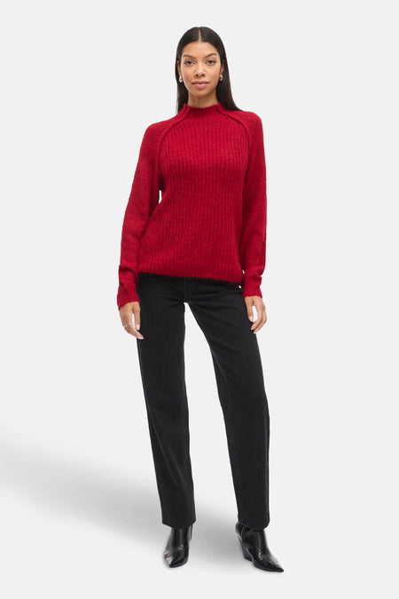 VIBOWS HIGHNECK L/S KNIT TOP