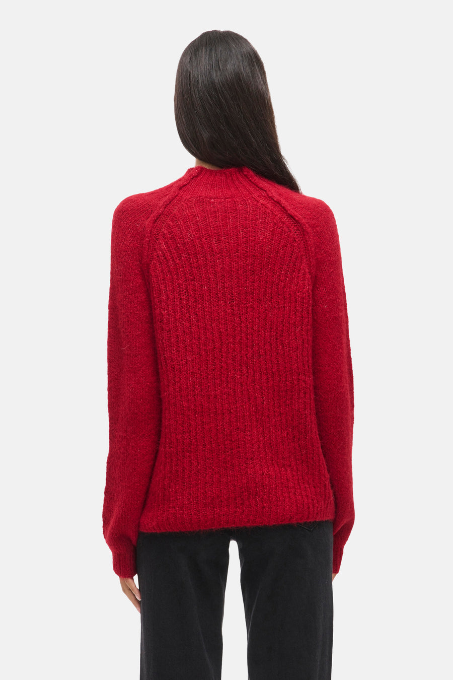 Pull met ronde hals - rood - VILA®
