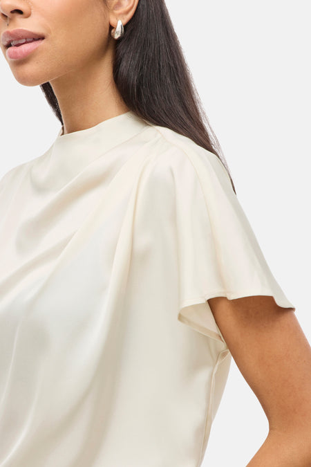 Blouse (korte mouwen) ecru - VILA®
