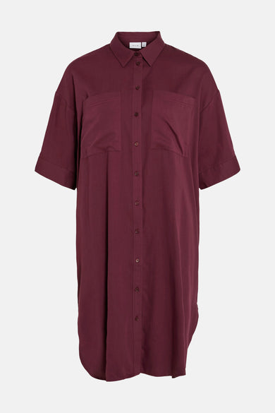 VIALRUNI 2/4 MIDI LOOSE SHIRT DRESS