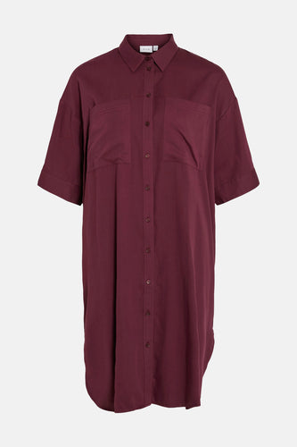 Kleedje met korte mouwen - rood - VILA®