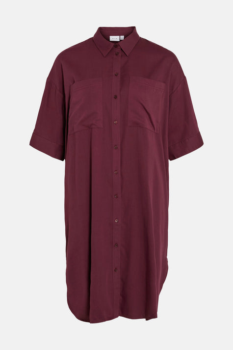 VIALRUNI 2/4 MIDI LOOSE SHIRT DRESS