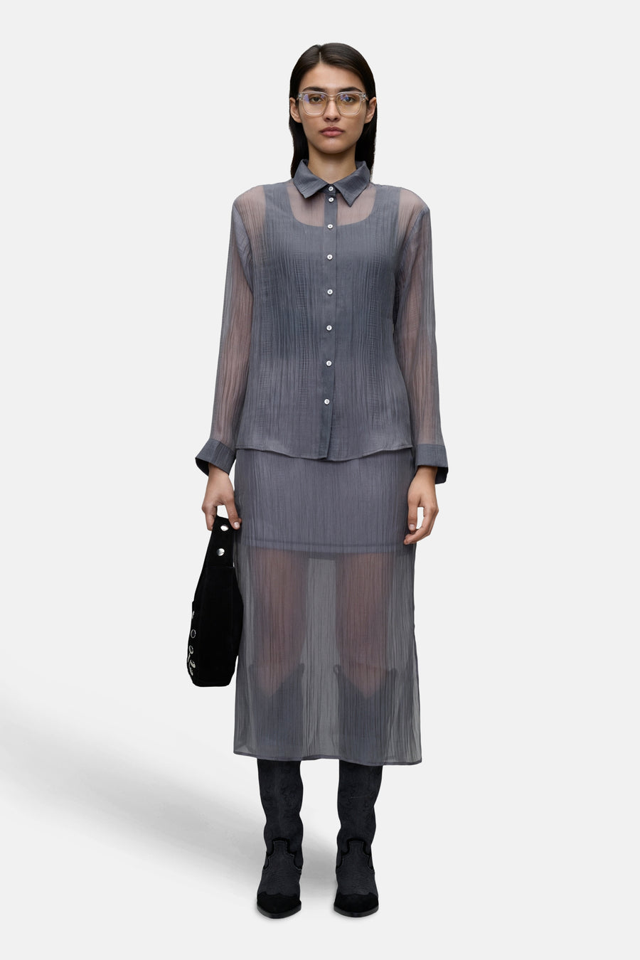 Hemd - grijs - VILA®