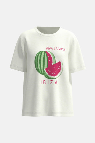T-shirt met korte mouwen - wit