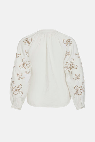 VIBRIA V-NECK L/S TOP/LC