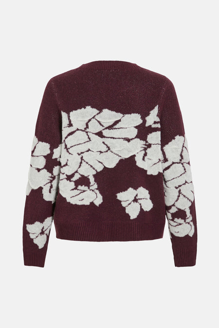 Trui met ronde hals paars - VILA®