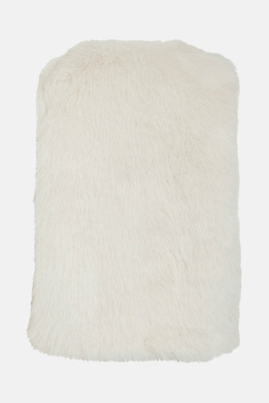 Gilet écru de VILA® avec une douce texture fausse fourrure.