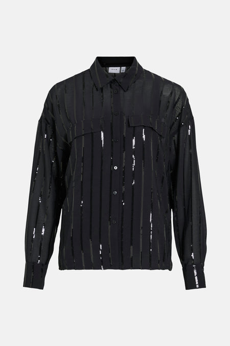 Hemd met lange mouwen - zwart