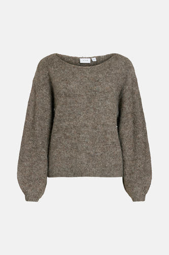 Trui met ronde hals bruin - VILA®