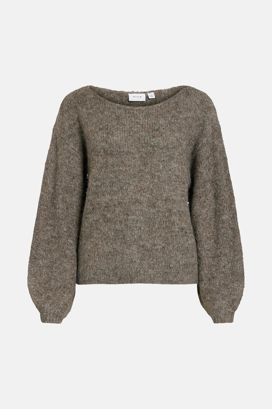 Trui met ronde hals bruin - VILA®