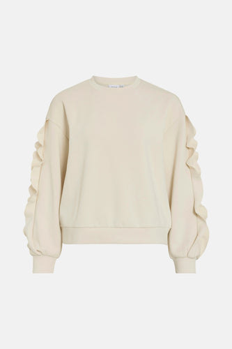 Sweater met ronde hals beige - VILA®