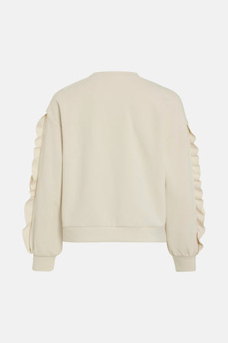 Sweater met ronde hals beige - VILA®