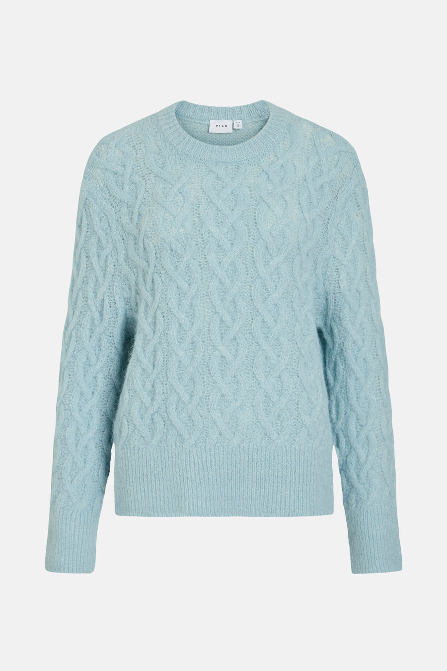 Pull met ronde hals - blauw - VILA®