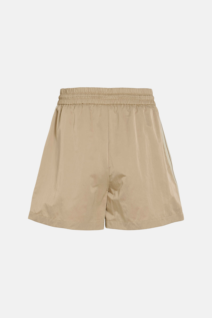 Beige short van VILA, met elastische tailleband en effen kleur.

