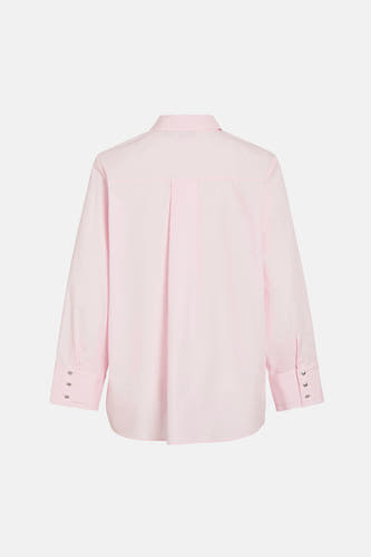 Roze overhemd met lange mouwen van VILA®, gezien van achteren, met knoopdetails op de manchetten.
