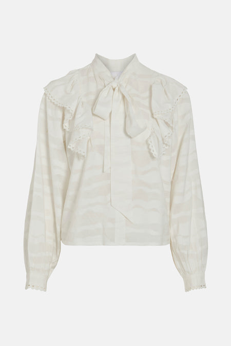 VIHALLI L/S FLOUNCE TOP