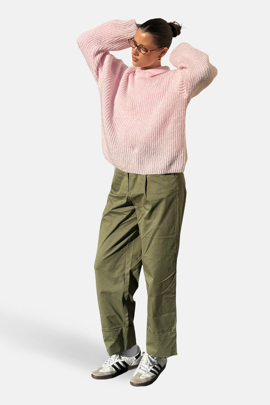 Pull met ronde hals - roze - VILA®