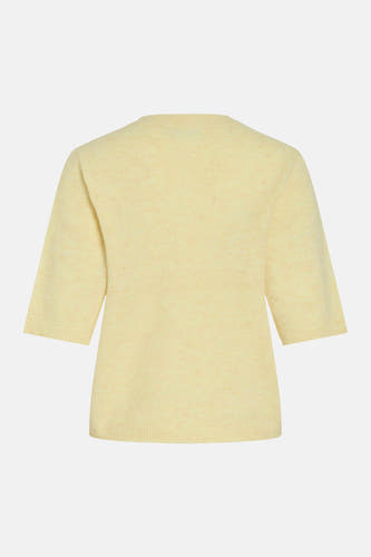 Gilet jaune de VILA®, à manches mi-longues et de couleur unie.