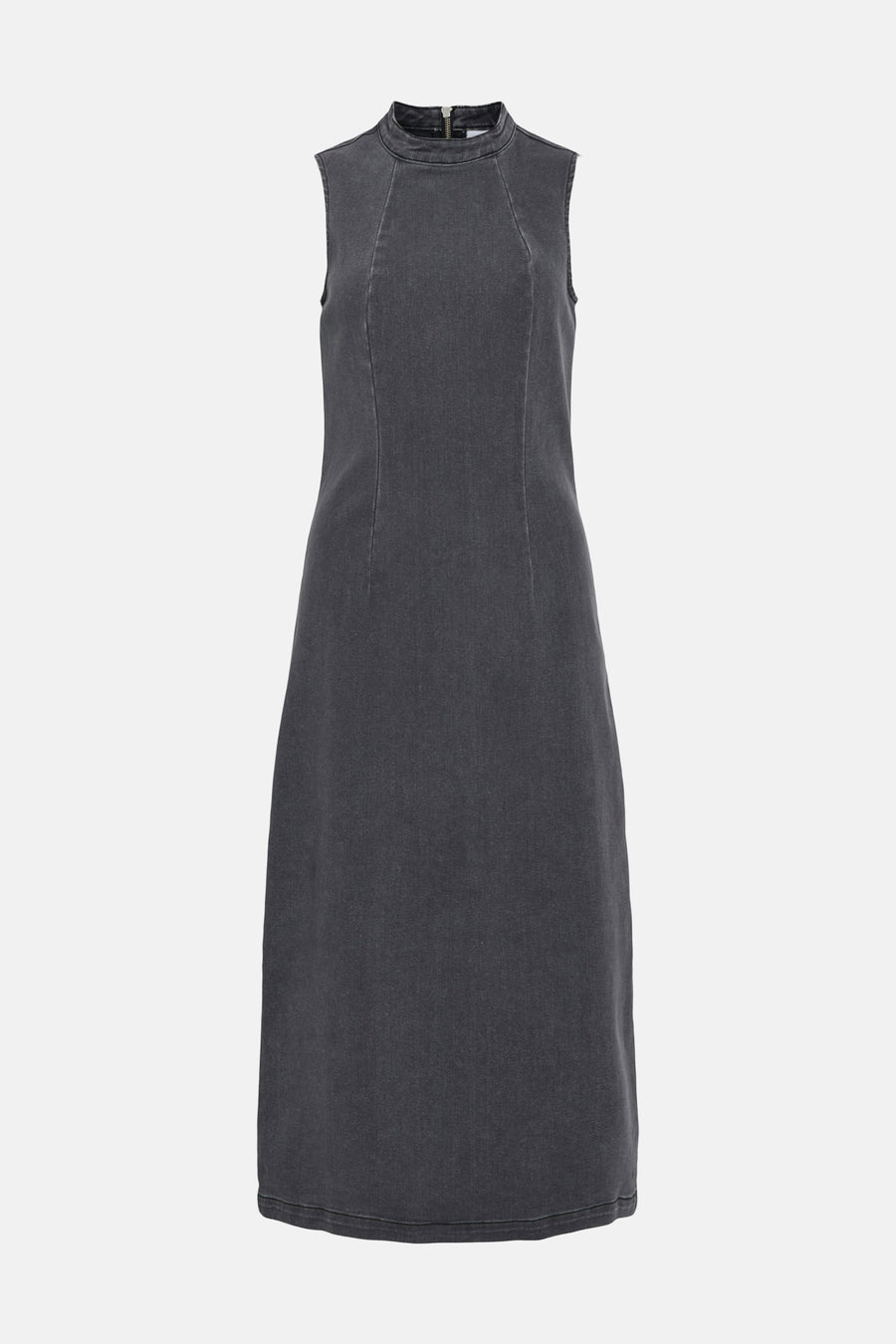 VINONA S/L MIDI DENIM DRESS