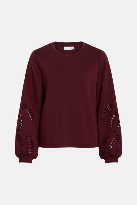 Sweater O hals - Bordeaux