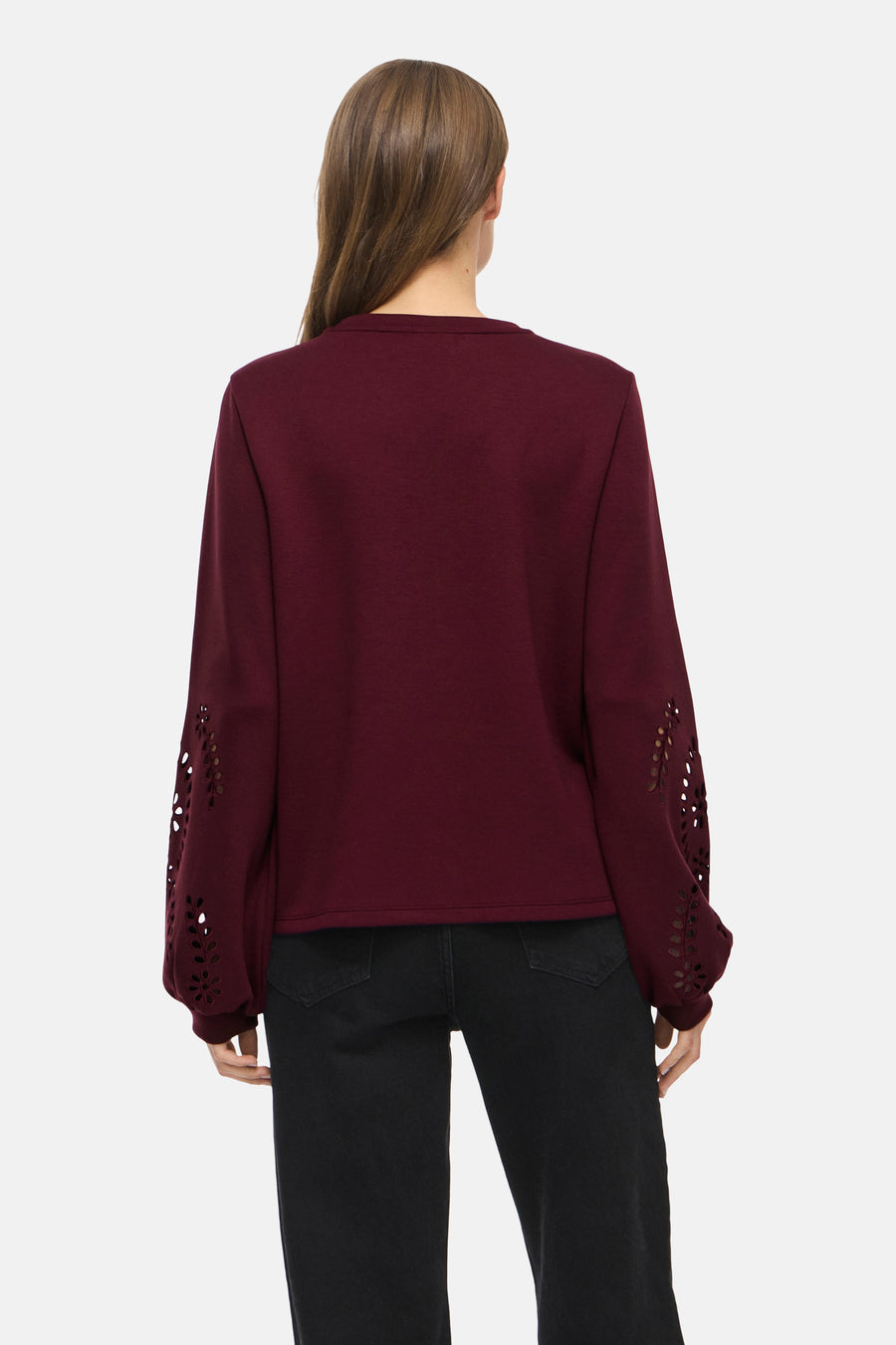 Sweater O hals - Bordeaux