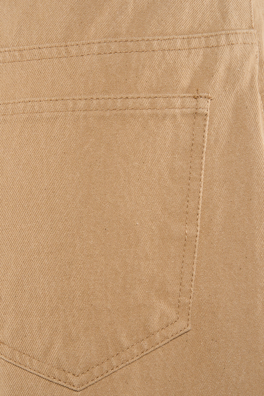 Beige gekleurde jeans van VILA® met een achterzakdetail en stiksels in de stof.