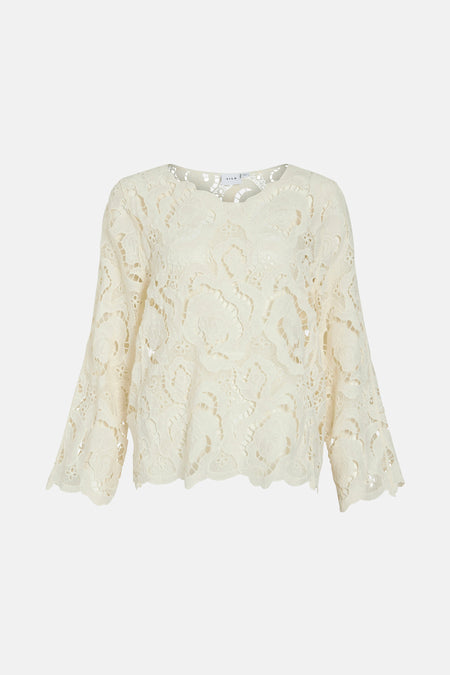 VIFAYA L/S LACE TOP