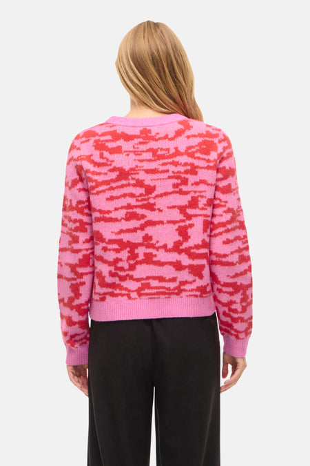 Trui met ronde hals roze - VILA®