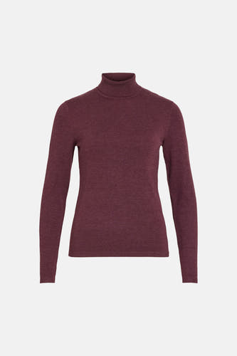 Trui met rolkraag rood - VILA®