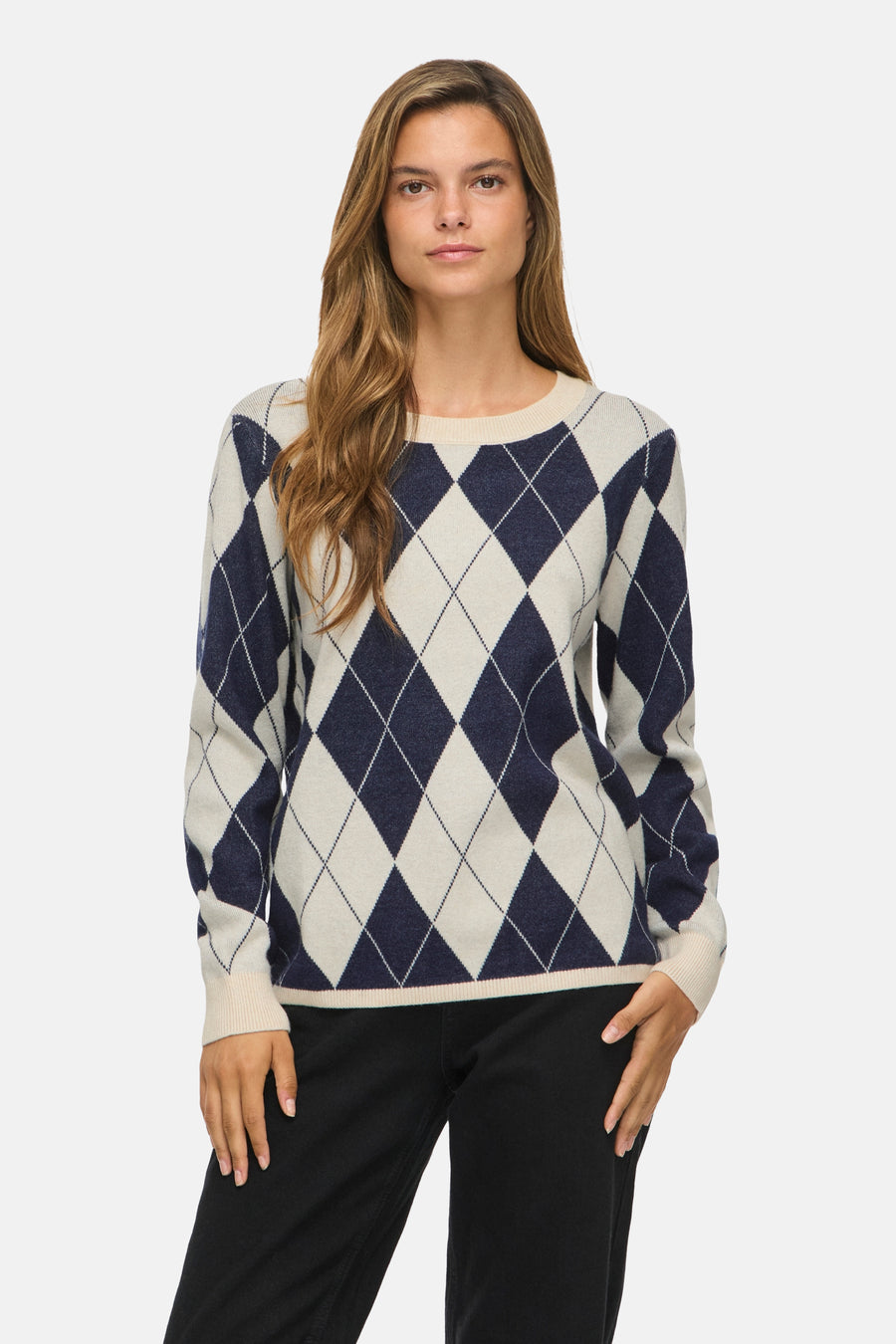 Pull col O beige - VILA®