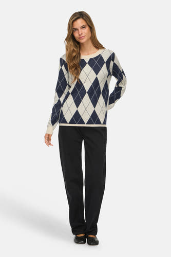 Pull col O beige - VILA®