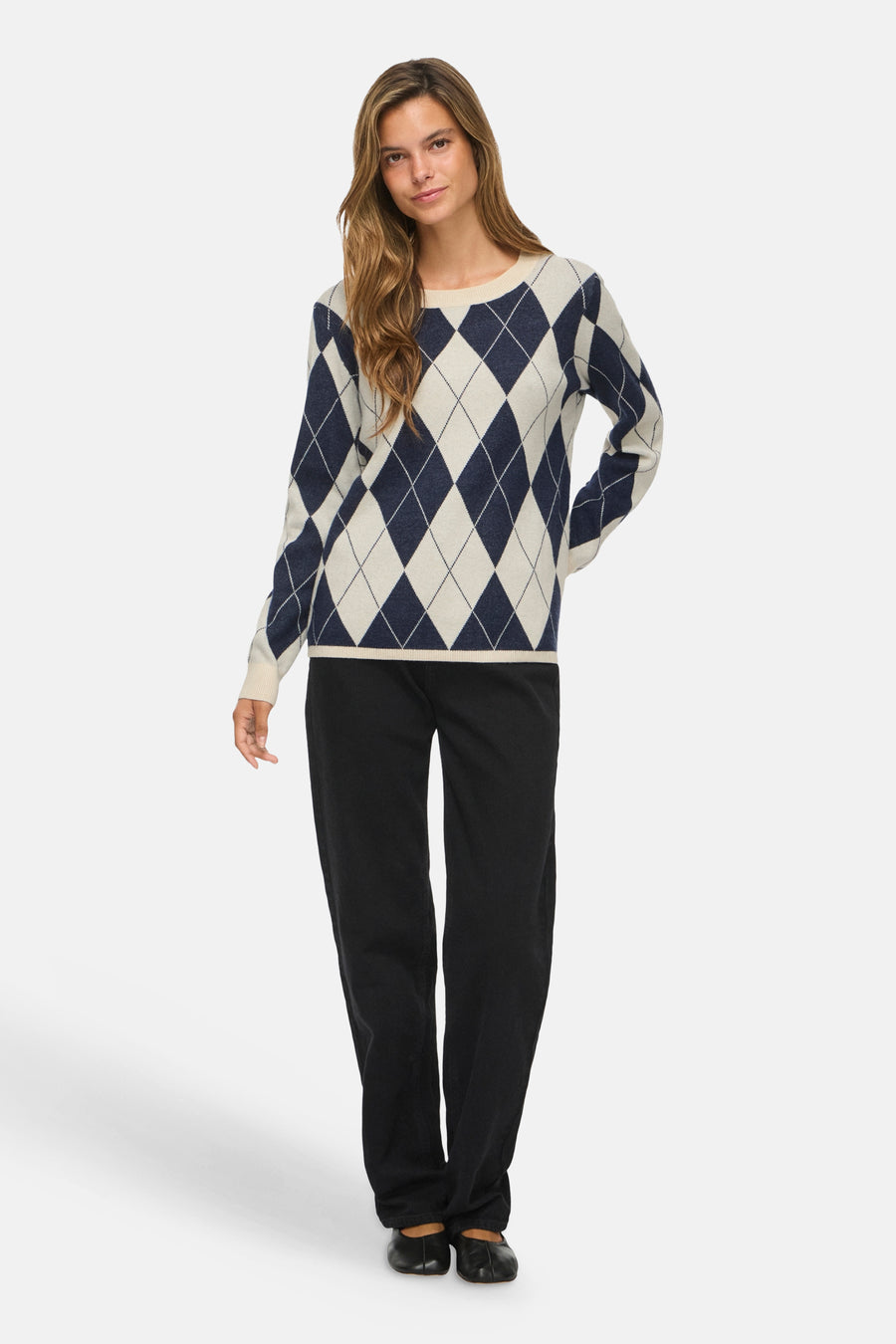 Pull col O beige - VILA®