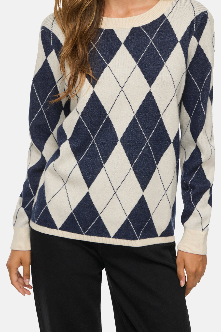 Pull col O beige - VILA®