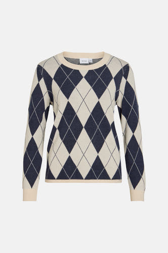 Pull col O beige - VILA®