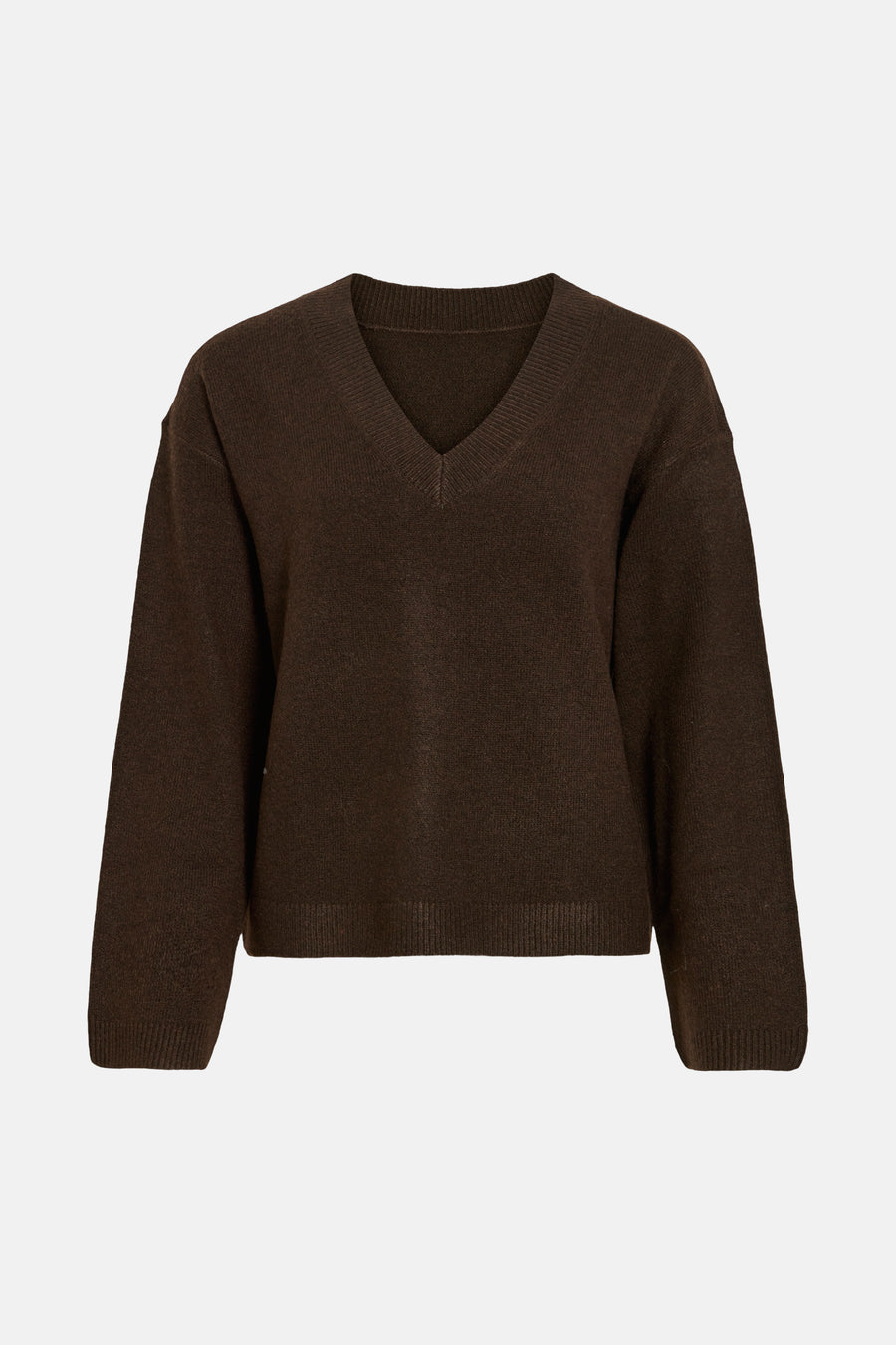 Pull col V - brun