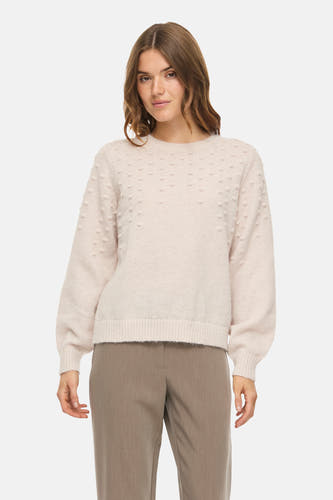 Pull col O Écru - VILA®