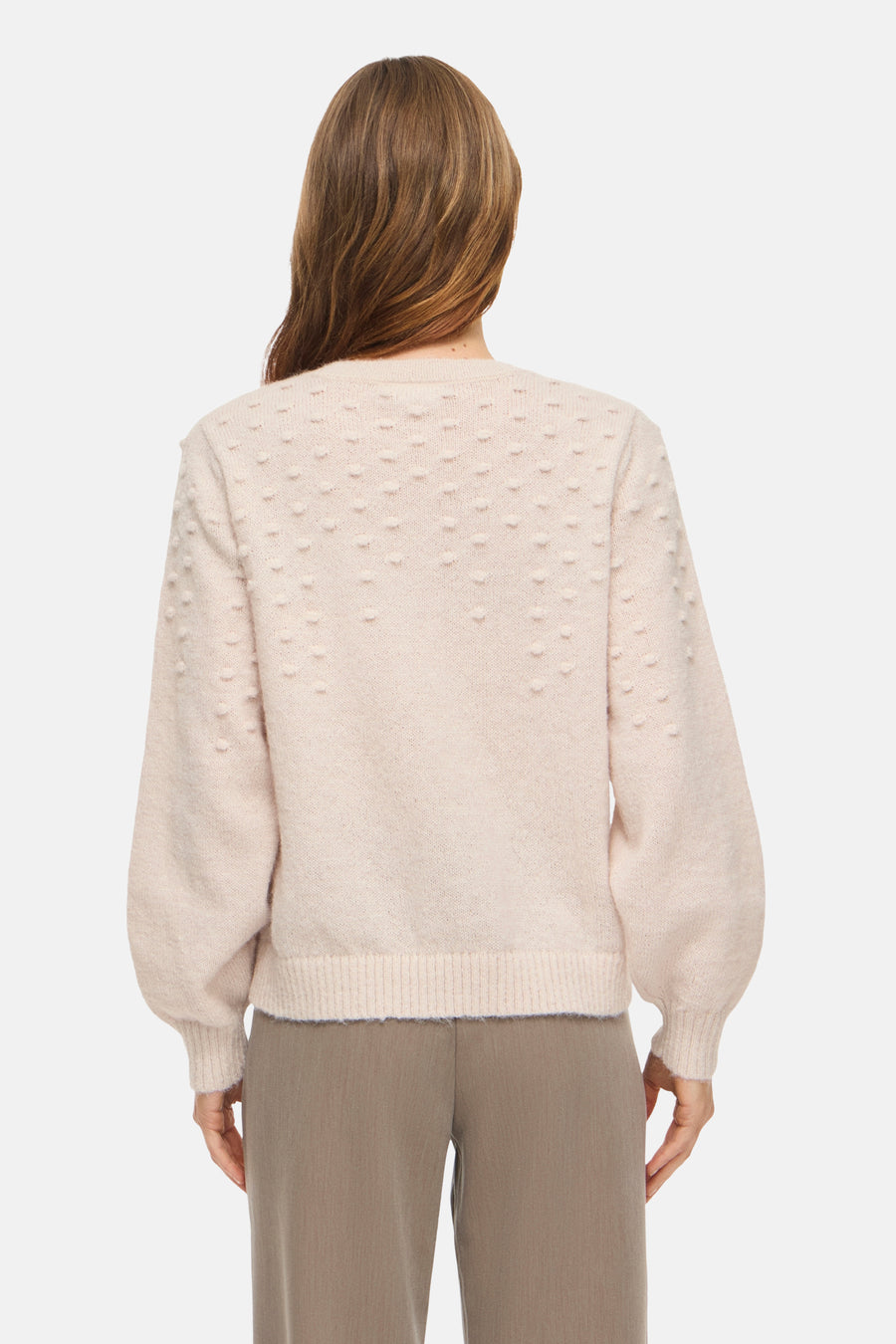 Pull col O Écru - VILA®