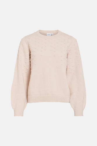 Pull col O Écru - VILA®