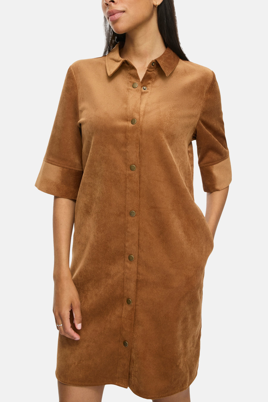 Robes manches courtes cognac - VILA®
