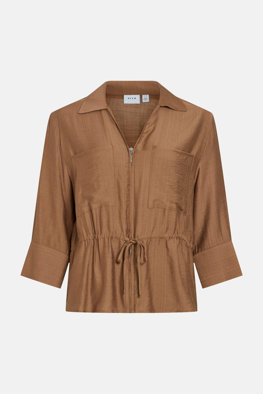 Chemisier 3/4 cognac - VILA®