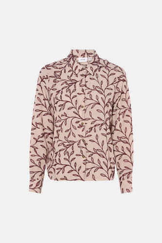 Hemd met lange mouwen - beige