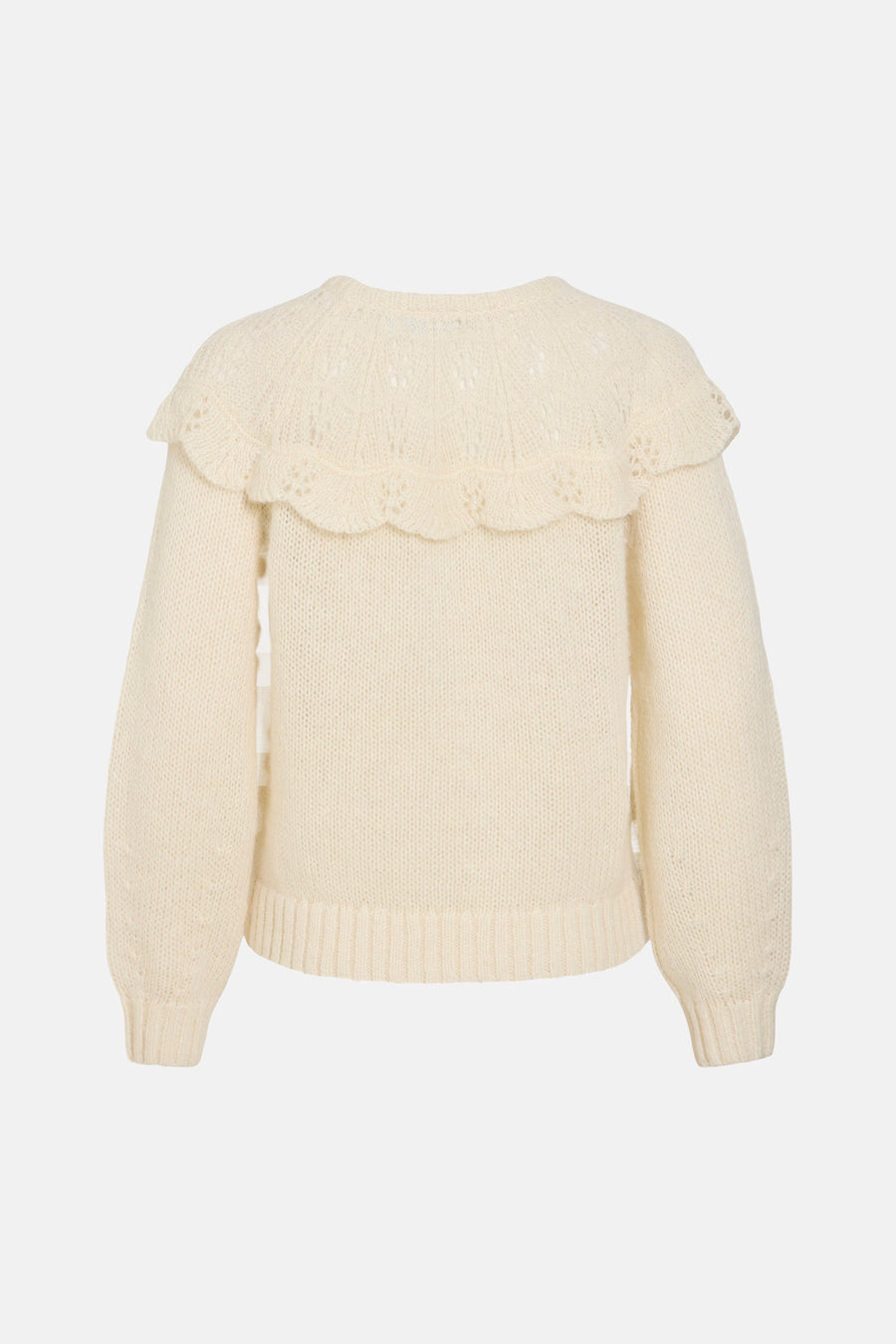Pull col O Écru - VILA®