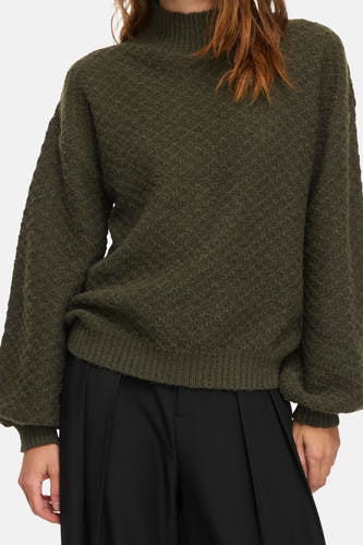 Pull col O vert - VILA®