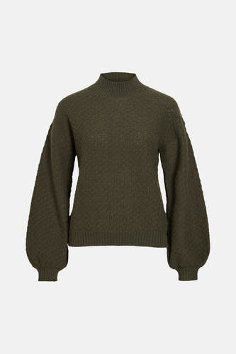 Pull col O vert - VILA®