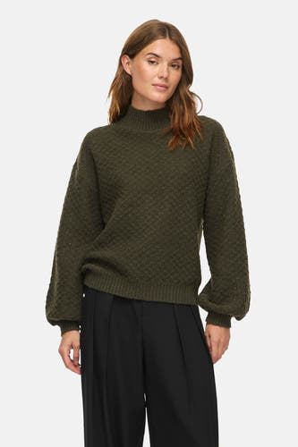 Pull col O vert - VILA®