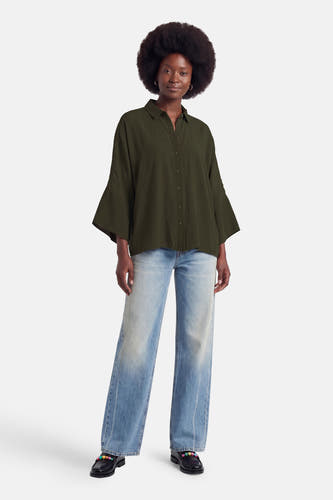 Blouse à manches courtes - vert