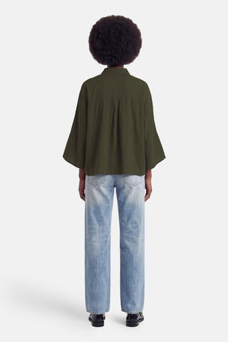 Blouse à manches courtes - vert